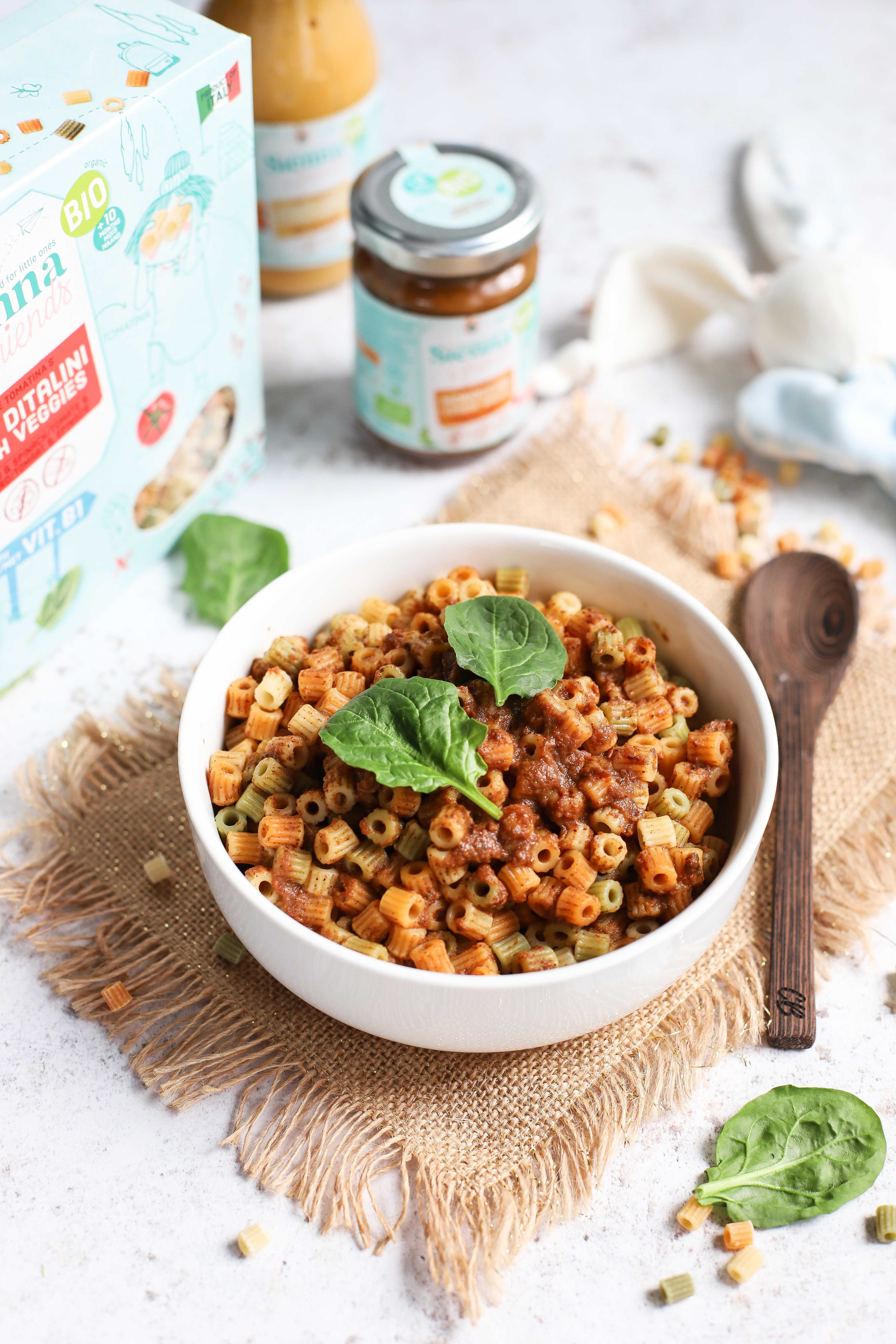 Mini Ditalini aux Légumes à la Sauce Marocaine Légumes (+ 12 mois)